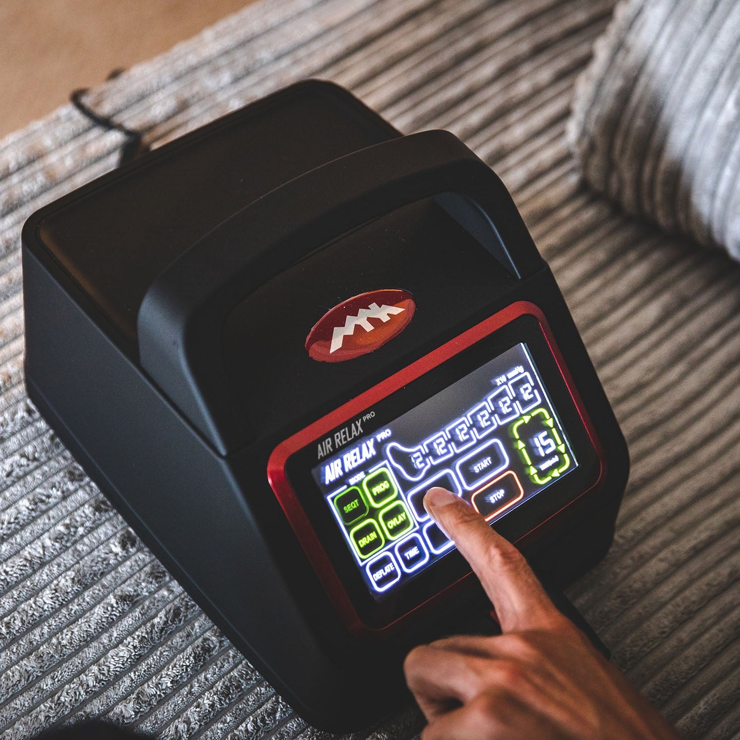 Air Relax AR-4.0 Body Package — the AR-4.0 control unit interface